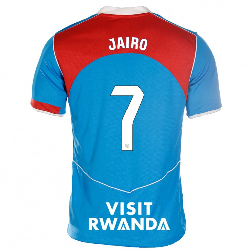 Danxen Børn Jairo Fernández #7 Blå Hvid Tredje Sæt Spillertrøjer 2025/26 Trøje T-Shirt