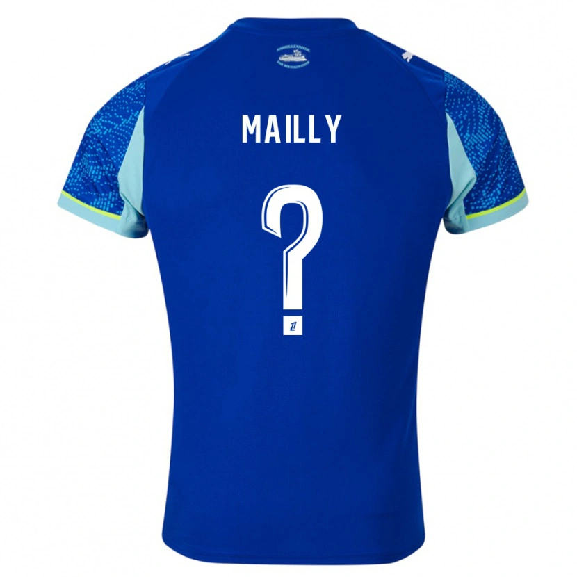 Danxen Børn Evan Mailly #0 Himmelblå Hvid Tredje Sæt Spillertrøjer 2025/26 Trøje T-Shirt