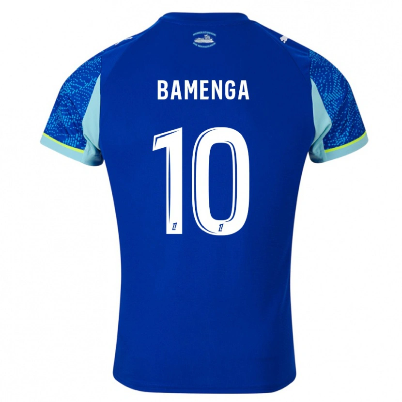 Danxen Børn Naomie Bamenga #10 Himmelblå Hvid Tredje Sæt Spillertrøjer 2025/26 Trøje T-Shirt