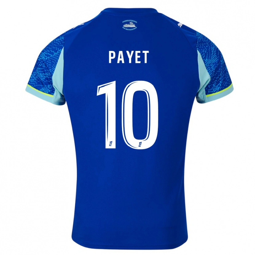 Danxen Børn Dimitri Payet #10 Himmelblå Hvid Tredje Sæt Spillertrøjer 2025/26 Trøje T-Shirt