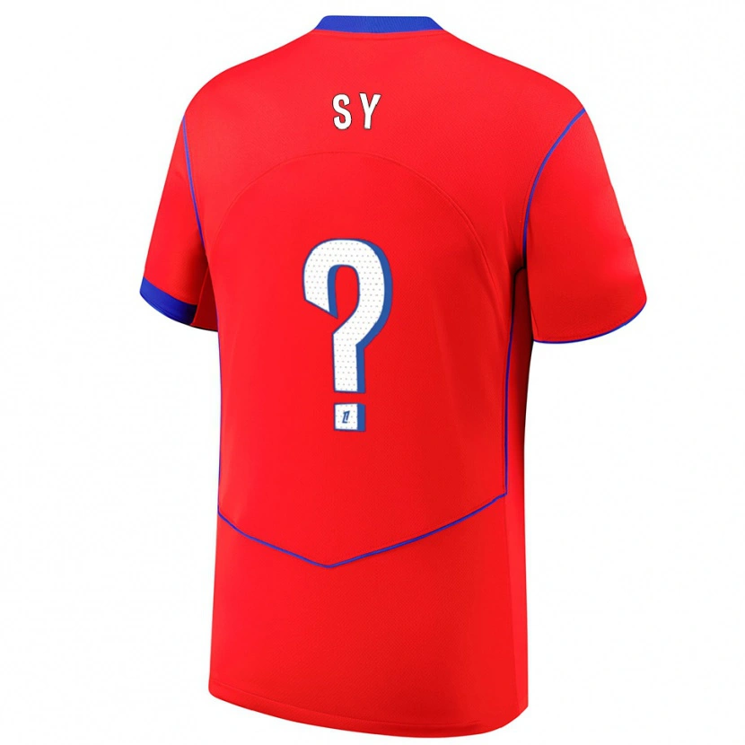 Danxen Børn Bocar Sy #0 Rød Blå Hvid Tredje Sæt Spillertrøjer 2025/26 Trøje T-Shirt