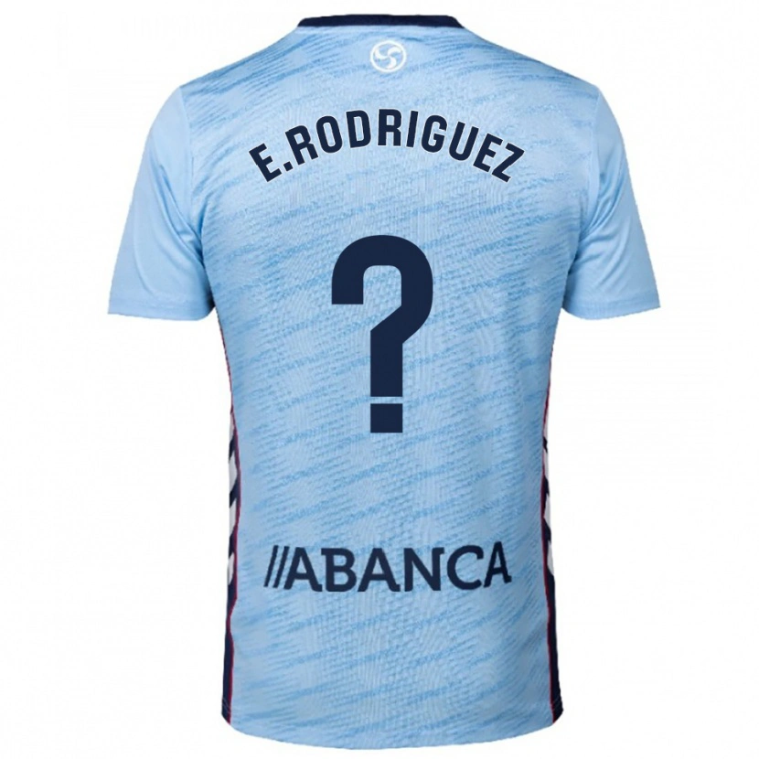 Danxen Mænd Miguel Rodríguez #0 Himmelblå Rød Hjemmebane Spillertrøjer 2025/26 Trøje T-Shirt