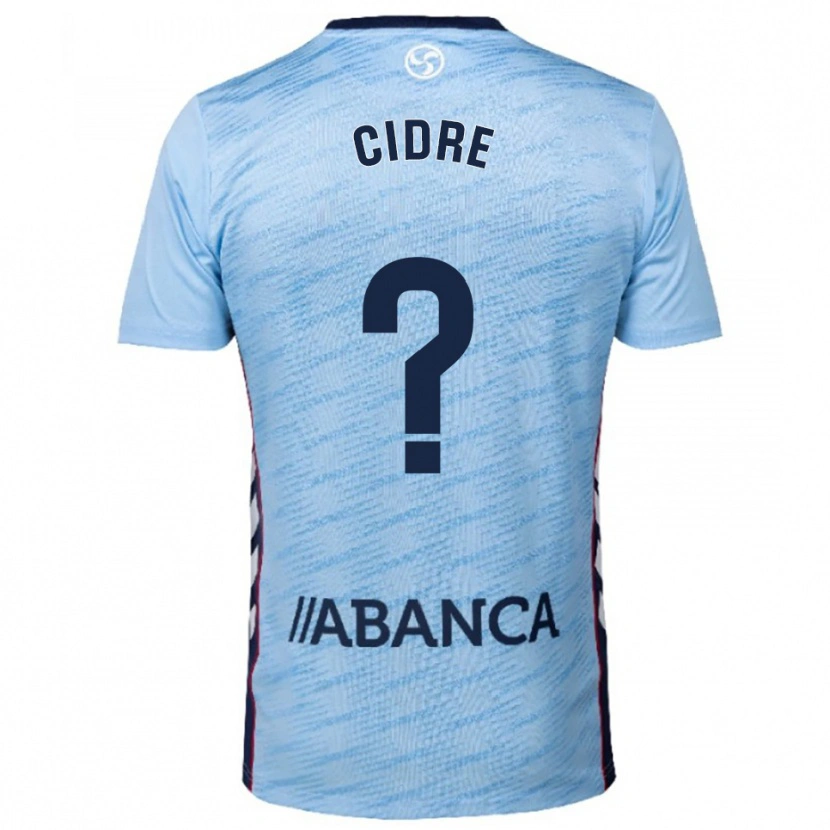 Danxen Mænd Xavier Cidre #0 Himmelblå Rød Hjemmebane Spillertrøjer 2025/26 Trøje T-Shirt