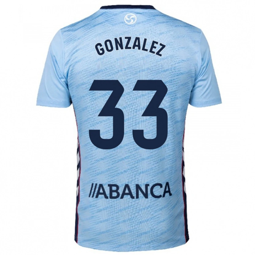 Danxen Mænd Marcos González #33 Himmelblå Rød Hjemmebane Spillertrøjer 2025/26 Trøje T-Shirt