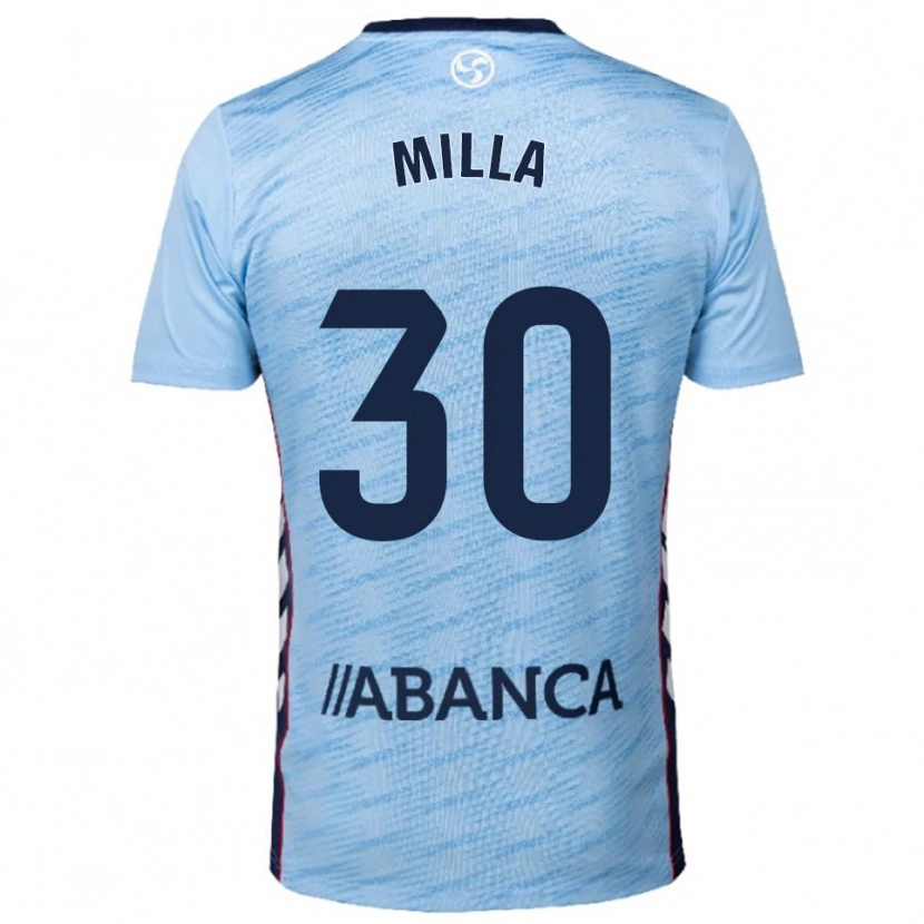 Danxen Mænd Germain Milla #30 Himmelblå Rød Hjemmebane Spillertrøjer 2025/26 Trøje T-Shirt