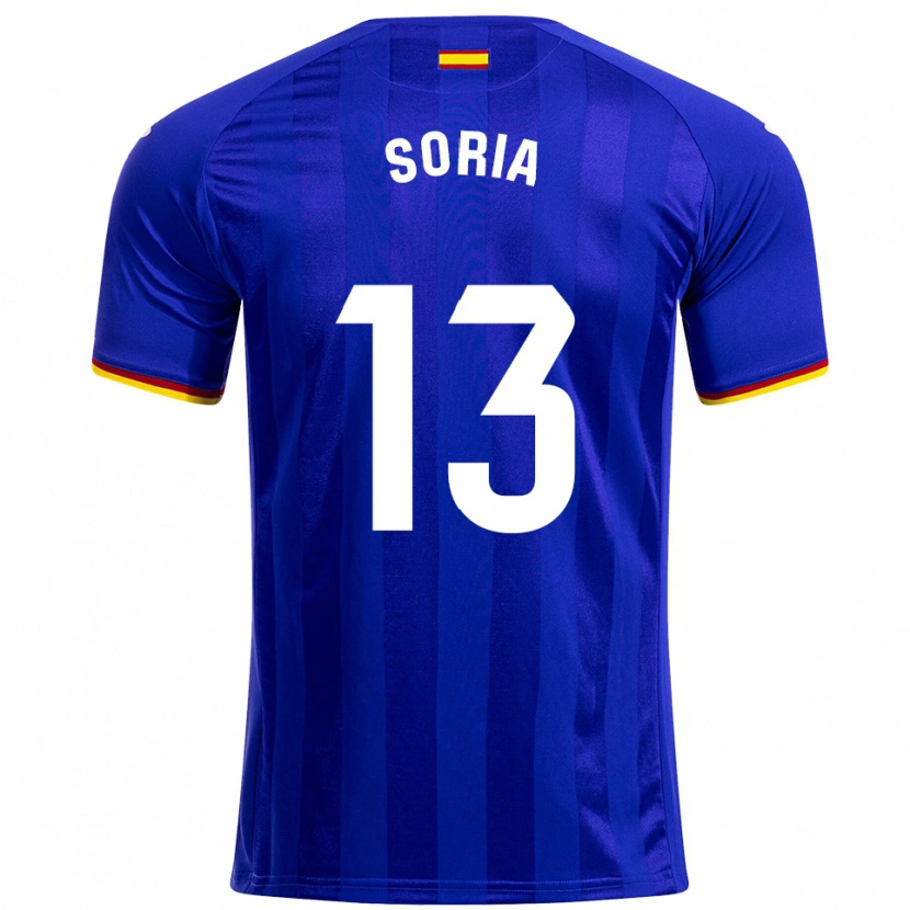Danxen Mænd David Soria #13 Blå Rød Gul Hjemmebane Spillertrøjer 2025/26 Trøje T-Shirt