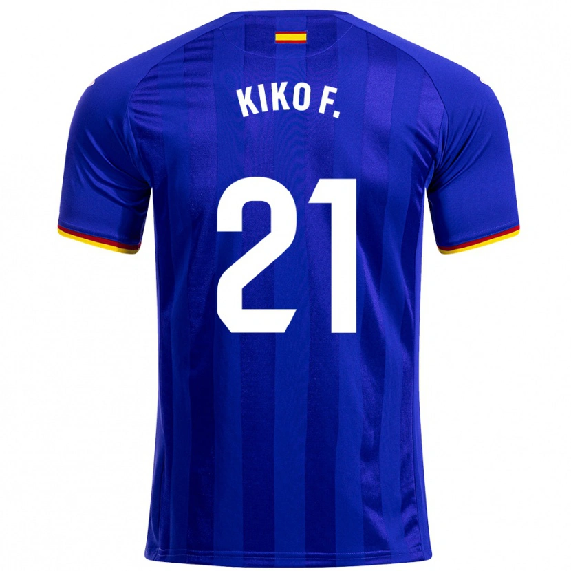 Danxen Mænd Kiko Femenía #21 Blå Rød Gul Hjemmebane Spillertrøjer 2025/26 Trøje T-Shirt