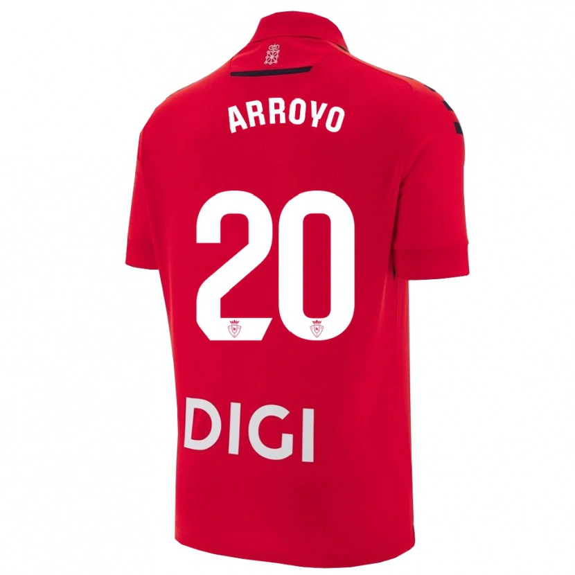 Danxen Mænd Roberto Arroyo #20 Rød Sort Hjemmebane Spillertrøjer 2025/26 Trøje T-Shirt