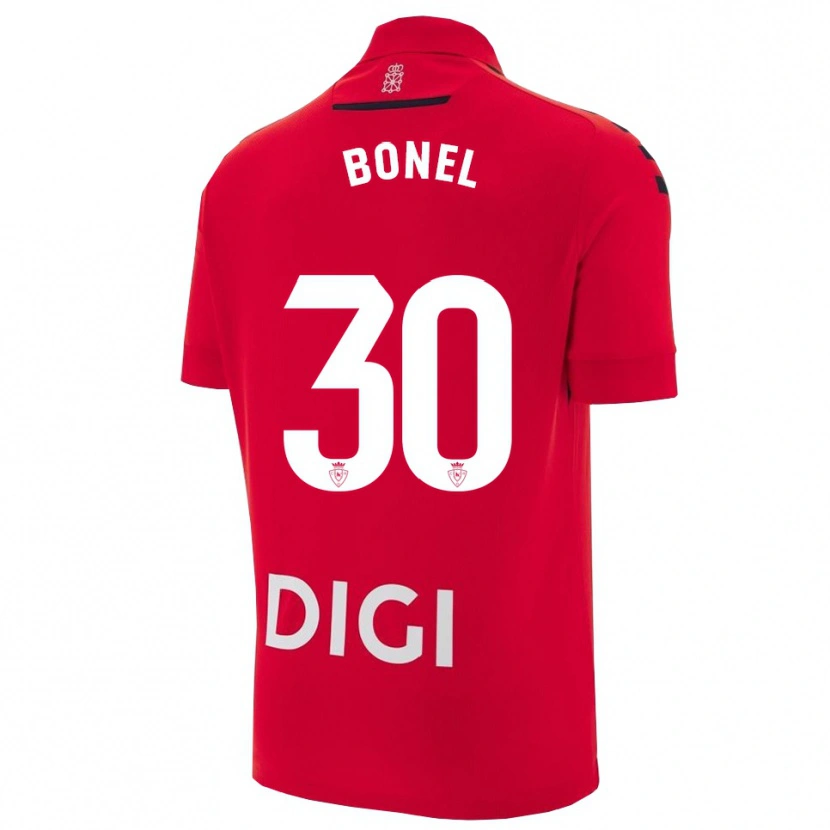 Danxen Mænd Asier Bonel #30 Rød Sort Hjemmebane Spillertrøjer 2025/26 Trøje T-Shirt