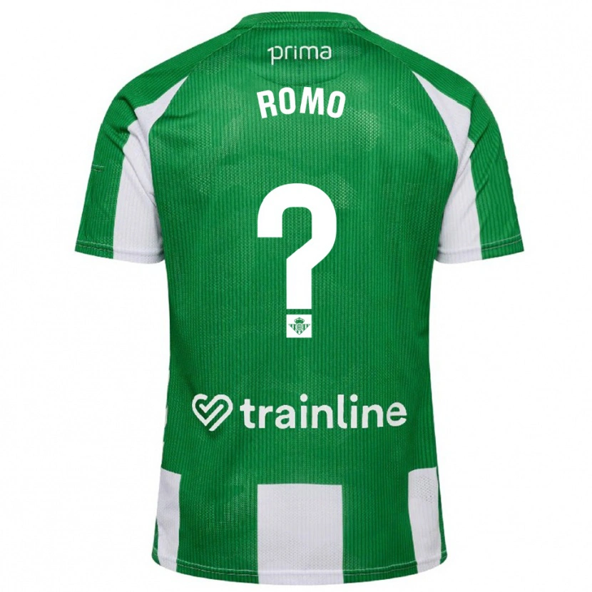 Danxen Mænd Darío Romo #0 Grøn Hvid Hjemmebane Spillertrøjer 2025/26 Trøje T-Shirt