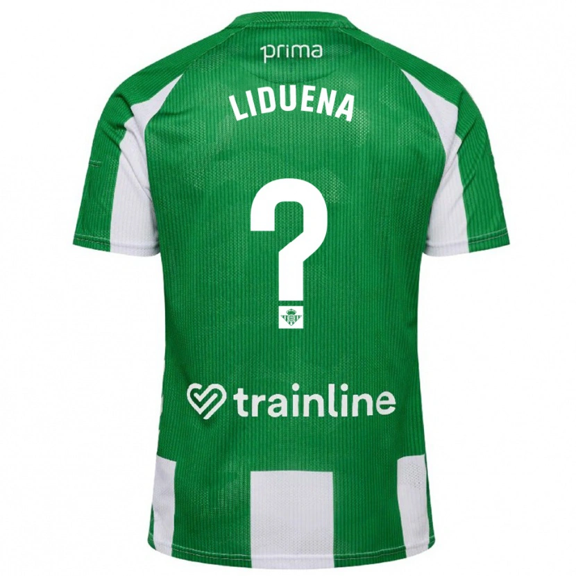 Danxen Mænd Rubén Lidueña #0 Grøn Hvid Hjemmebane Spillertrøjer 2025/26 Trøje T-Shirt