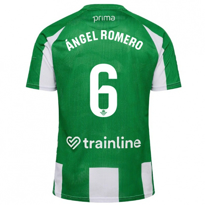 Danxen Mænd Miguel Ángel Romero #6 Grøn Hvid Hjemmebane Spillertrøjer 2025/26 Trøje T-Shirt