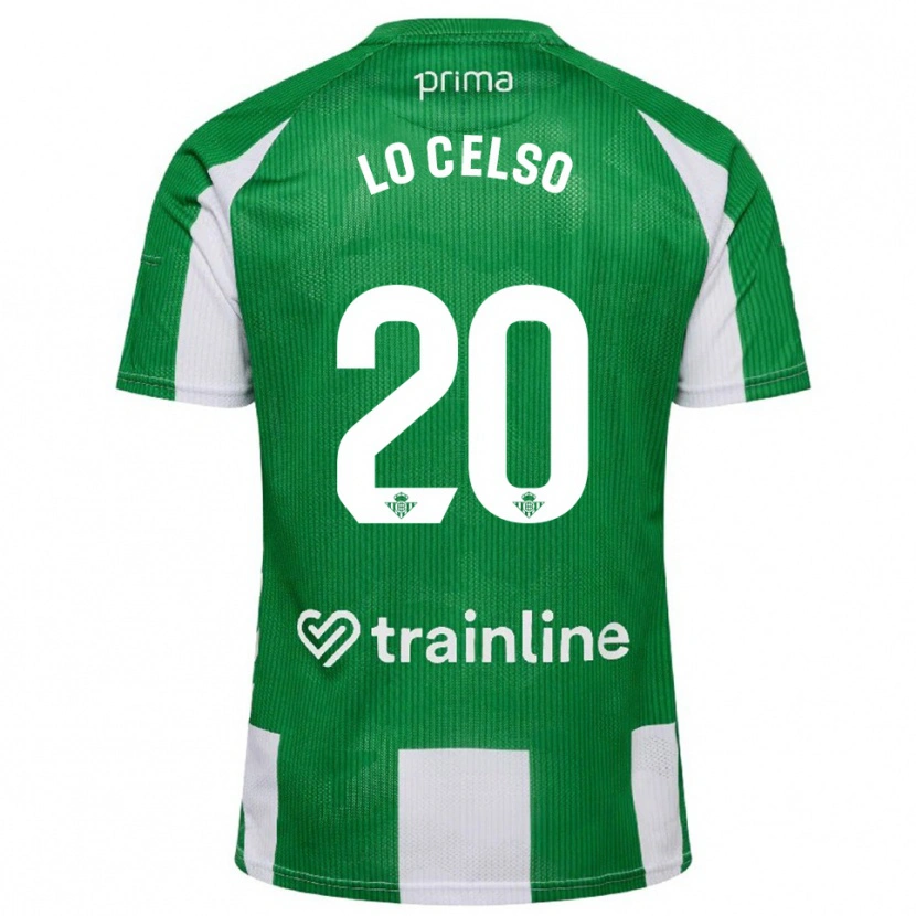 Danxen Mænd Giovani Lo Celso #20 Grøn Hvid Hjemmebane Spillertrøjer 2025/26 Trøje T-Shirt