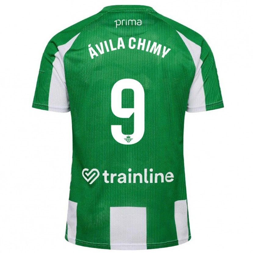 Danxen Mænd Chimy Ávila #9 Grøn Hvid Hjemmebane Spillertrøjer 2025/26 Trøje T-Shirt