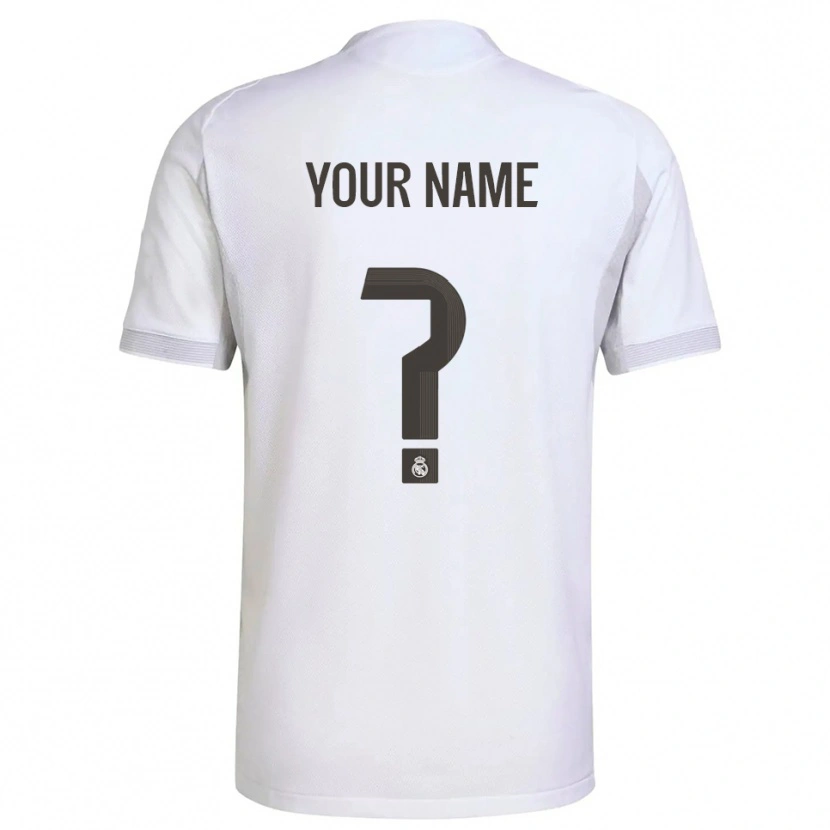 Danxen Mænd Dit Navn #0 Hvid Gul Hjemmebane Spillertrøjer 2025/26 Trøje T-Shirt