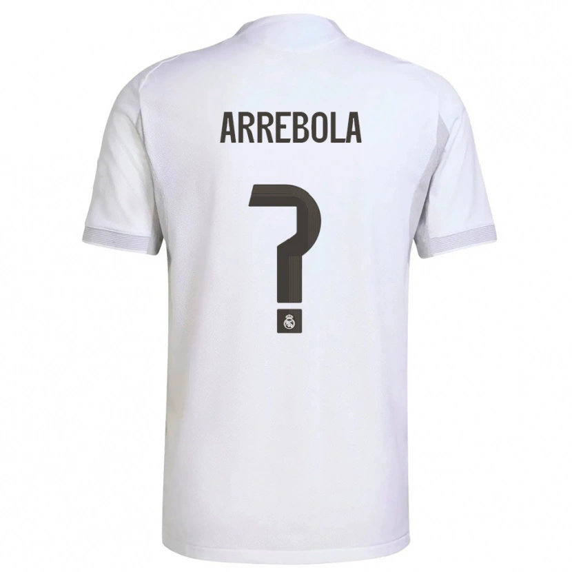 Danxen Mænd Hugo Arrebola #0 Hvid Gul Hjemmebane Spillertrøjer 2025/26 Trøje T-Shirt