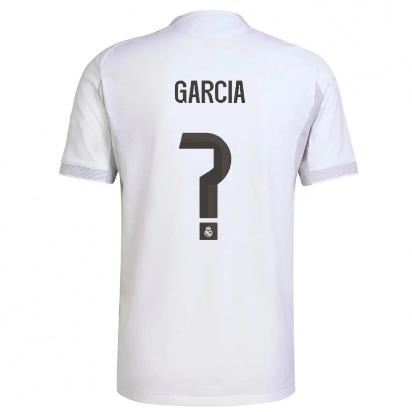 Danxen Mænd Christian Garcia #0 Hvid Gul Hjemmebane Spillertrøjer 2025/26 Trøje T-Shirt