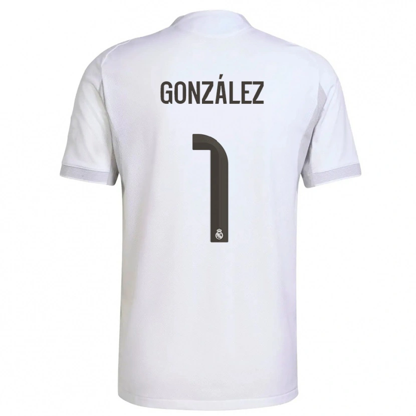 Danxen Mænd Álvaro González #1 Hvid Gul Hjemmebane Spillertrøjer 2025/26 Trøje T-Shirt