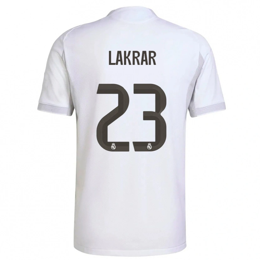 Danxen Mænd Maëlle Lakrar #23 Hvid Gul Hjemmebane Spillertrøjer 2025/26 Trøje T-Shirt