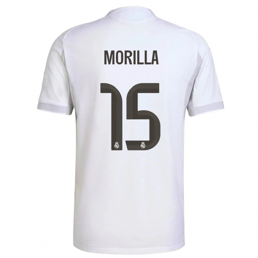 Danxen Mænd Jairo Morilla #15 Hvid Gul Hjemmebane Spillertrøjer 2025/26 Trøje T-Shirt