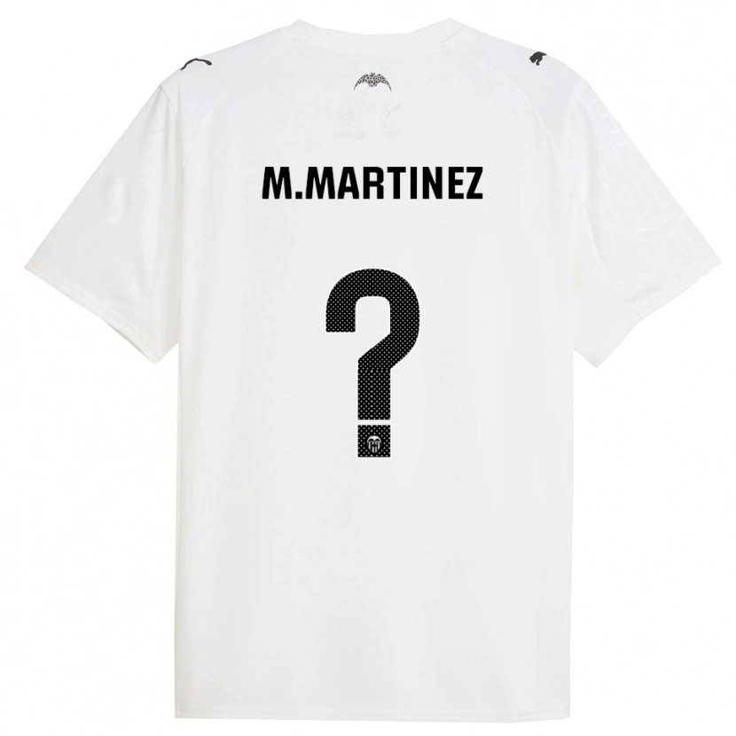 Danxen Mænd Marc Martinez #0 Hvid Sort Hjemmebane Spillertrøjer 2025/26 Trøje T-Shirt