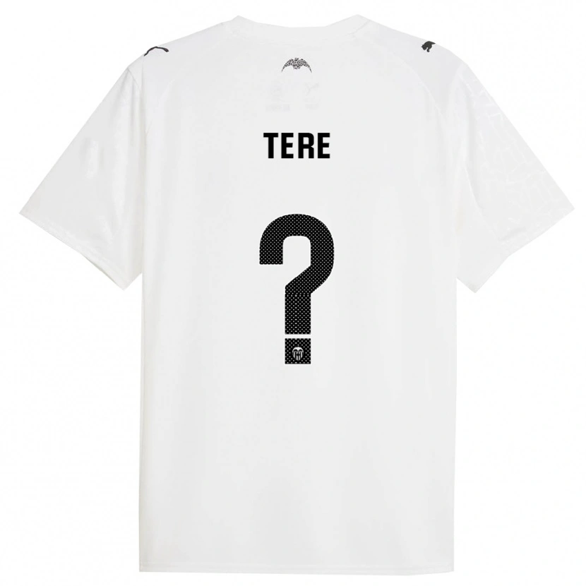 Danxen Mænd Teresa Morató Armengo #0 Hvid Sort Hjemmebane Spillertrøjer 2025/26 Trøje T-Shirt
