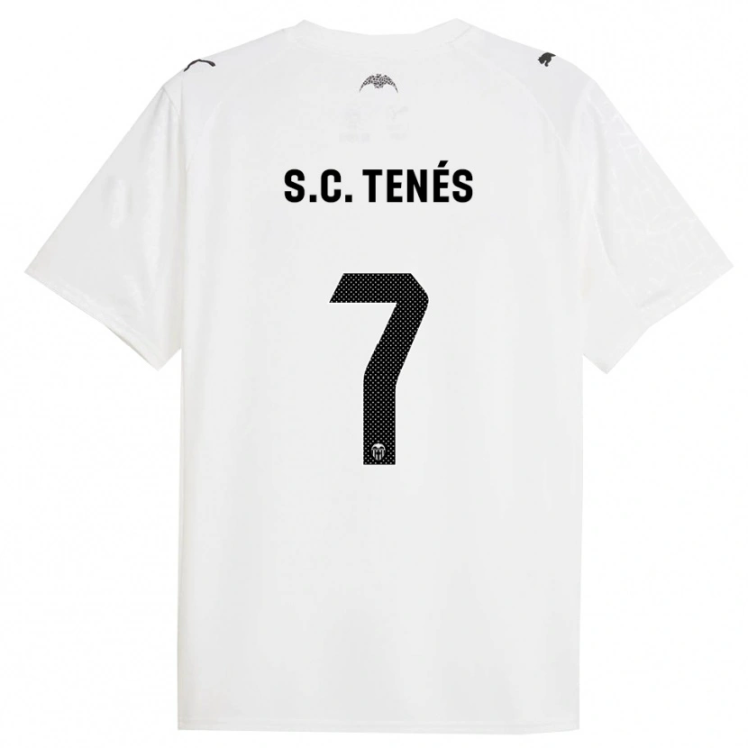 Danxen Mænd Sergi Canós #7 Hvid Sort Hjemmebane Spillertrøjer 2025/26 Trøje T-Shirt