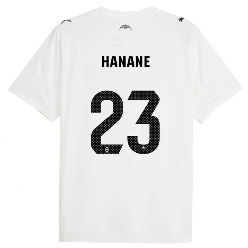 Danxen Mænd Hanane Ait El Haj #23 Hvid Sort Hjemmebane Spillertrøjer 2025/26 Trøje T-Shirt