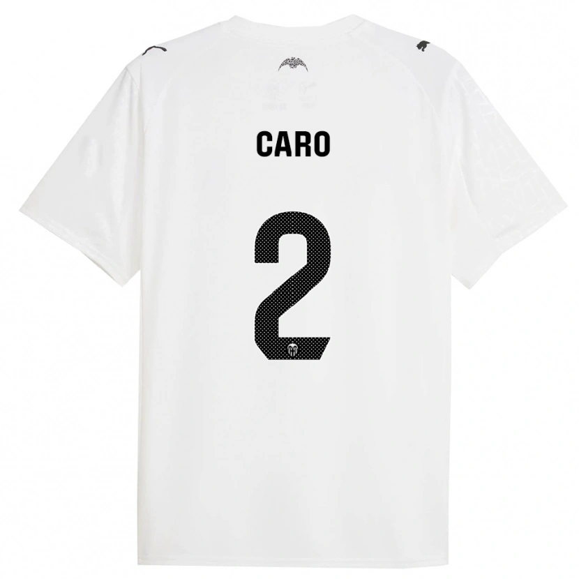 Danxen Mænd Andrés Caro #2 Hvid Sort Hjemmebane Spillertrøjer 2025/26 Trøje T-Shirt