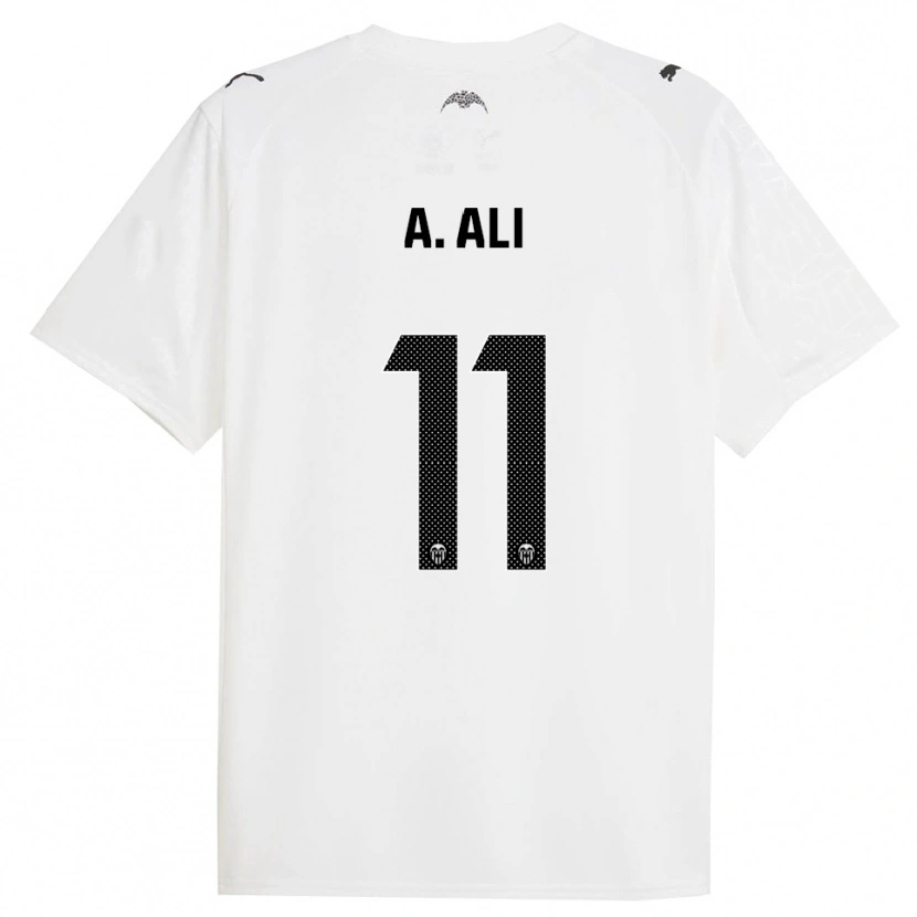 Danxen Mænd Amirah Ali #11 Hvid Sort Hjemmebane Spillertrøjer 2025/26 Trøje T-Shirt