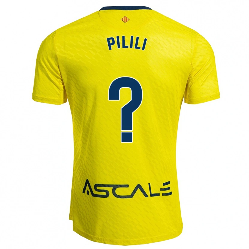 Danxen Mænd Lucas Pilili #0 Gul Navy Hjemmebane Spillertrøjer 2025/26 Trøje T-Shirt