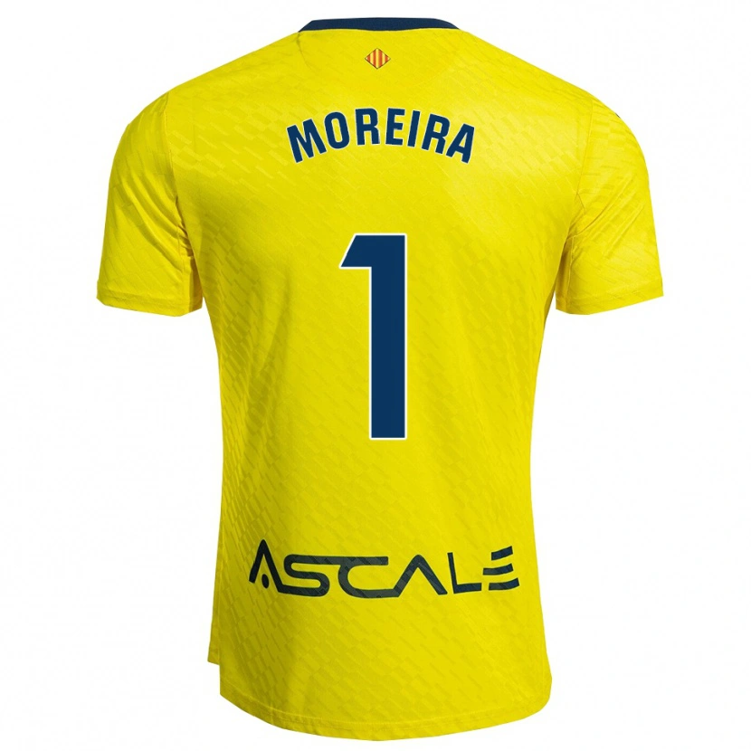 Danxen Mænd Yago Moreira #1 Gul Navy Hjemmebane Spillertrøjer 2025/26 Trøje T-Shirt