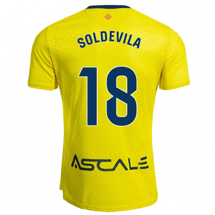 Danxen Mænd Paola Soldevila #18 Gul Navy Hjemmebane Spillertrøjer 2025/26 Trøje T-Shirt
