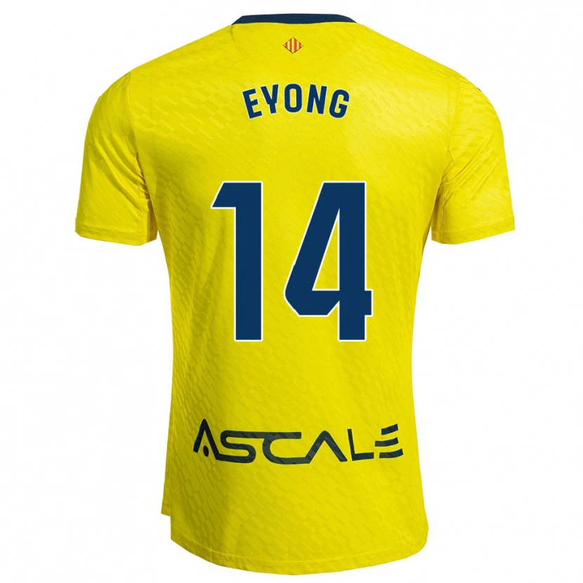 Danxen Mænd Etta Eyong #14 Gul Navy Hjemmebane Spillertrøjer 2025/26 Trøje T-Shirt