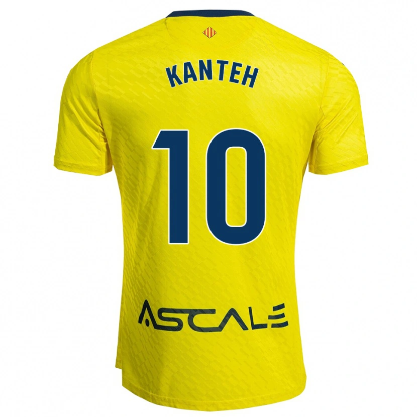 Danxen Mænd Fatou Kanteh #10 Gul Navy Hjemmebane Spillertrøjer 2025/26 Trøje T-Shirt
