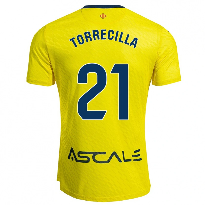 Danxen Mænd Virginia Torrecilla #21 Gul Navy Hjemmebane Spillertrøjer 2025/26 Trøje T-Shirt