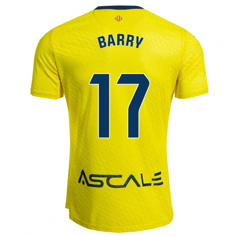 Danxen Mænd Mahamoud Barry #17 Gul Navy Hjemmebane Spillertrøjer 2025/26 Trøje T-Shirt
