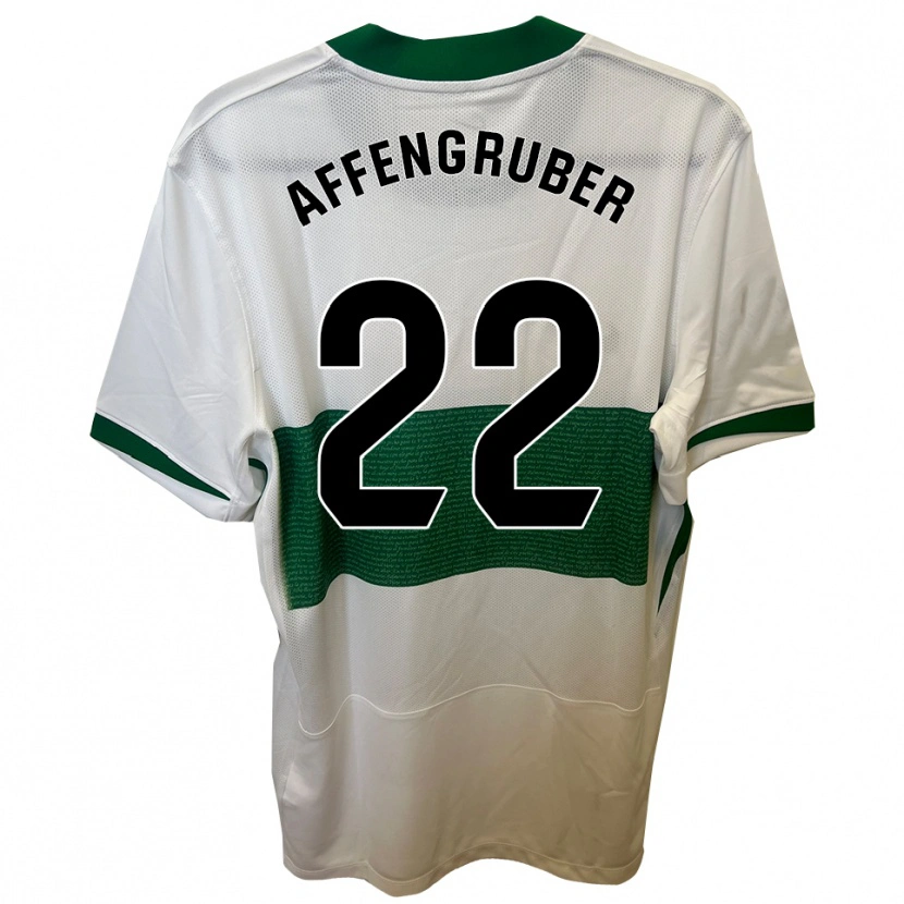 Danxen Mænd David Affengruber #22 Hvid Grøn Hjemmebane Spillertrøjer 2025/26 Trøje T-Shirt