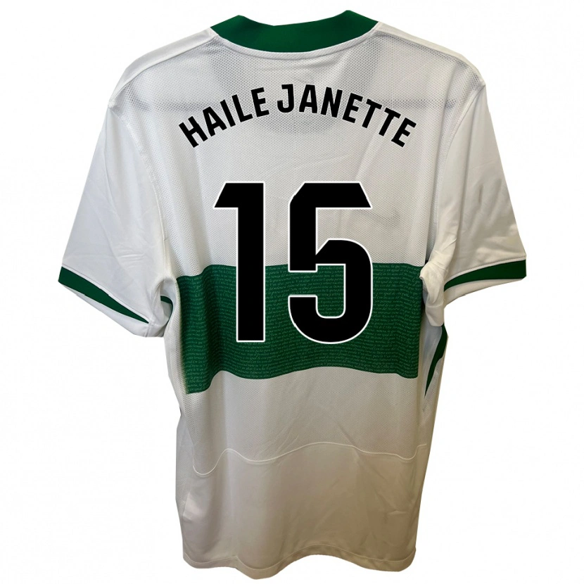 Danxen Mænd Haile Janette Pereira Richards #15 Hvid Grøn Hjemmebane Spillertrøjer 2025/26 Trøje T-Shirt