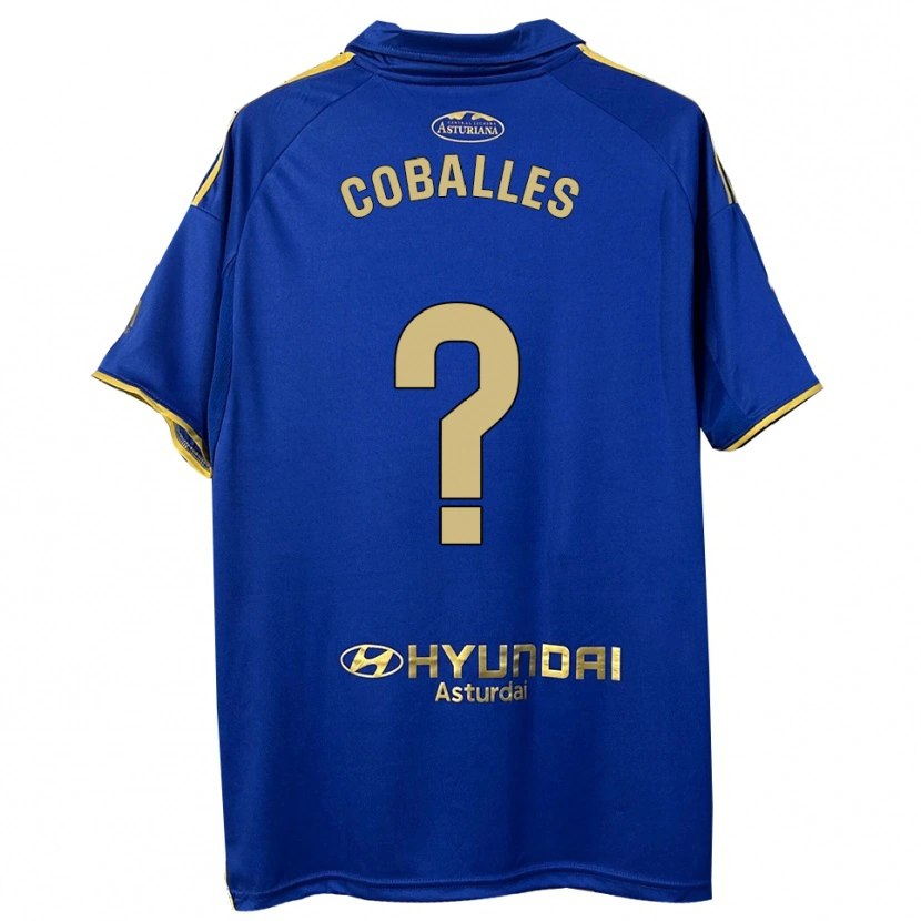 Danxen Mænd Jaime Coballes #0 Blå Guld Hjemmebane Spillertrøjer 2025/26 Trøje T-Shirt