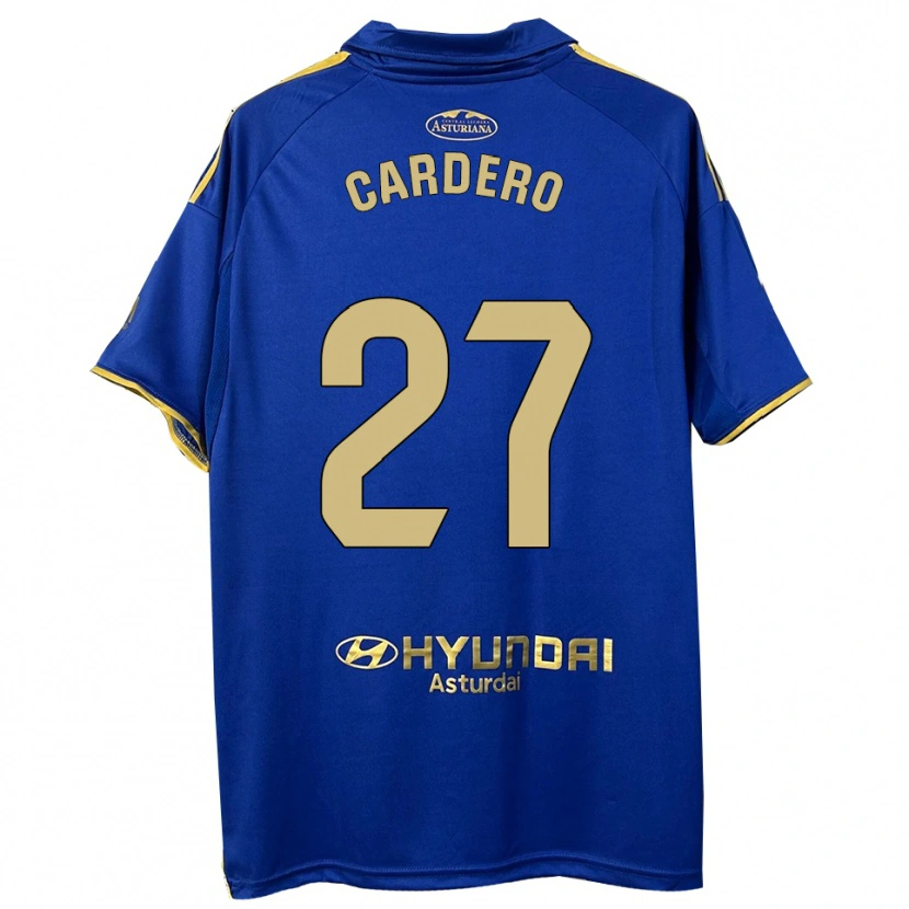 Danxen Mænd Álex Cardero #27 Blå Guld Hjemmebane Spillertrøjer 2025/26 Trøje T-Shirt