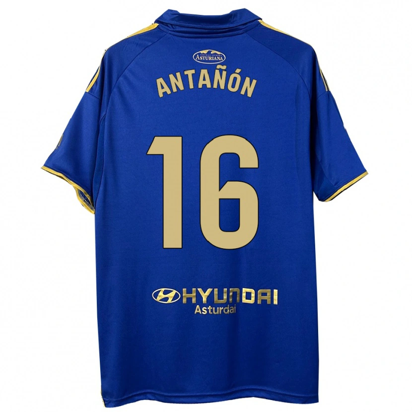 Danxen Mænd Lucas Antañón #16 Blå Guld Hjemmebane Spillertrøjer 2025/26 Trøje T-Shirt