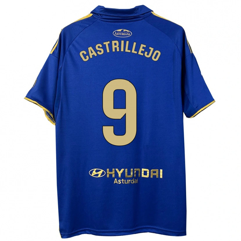 Danxen Mænd Guillermo Castrillejo #9 Blå Guld Hjemmebane Spillertrøjer 2025/26 Trøje T-Shirt