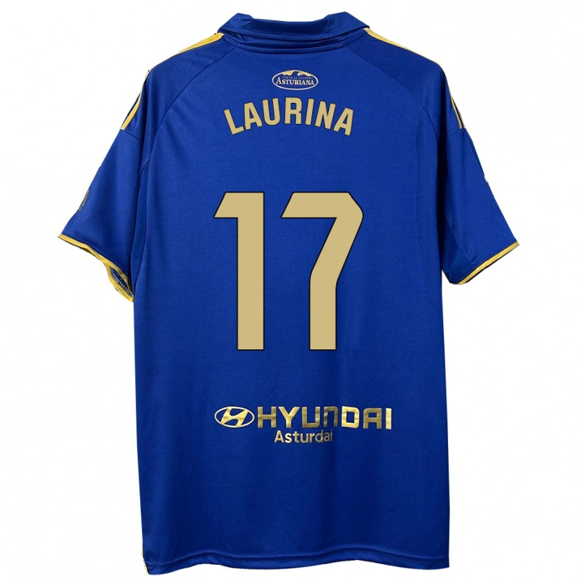 Danxen Mænd Laura Gutiérrez #17 Blå Guld Hjemmebane Spillertrøjer 2025/26 Trøje T-Shirt