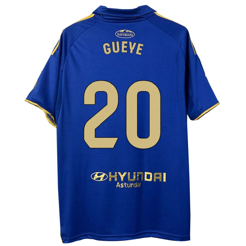 Danxen Mænd Lamine Gueye #20 Blå Guld Hjemmebane Spillertrøjer 2025/26 Trøje T-Shirt