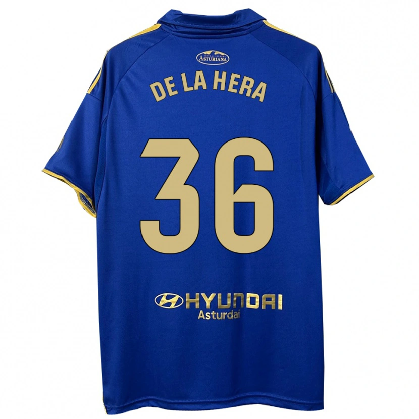 Danxen Mænd Óscar De La Hera #36 Blå Guld Hjemmebane Spillertrøjer 2025/26 Trøje T-Shirt