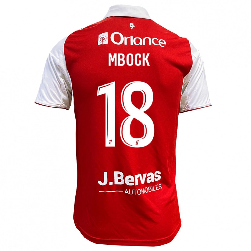 Danxen Mænd Hianga'a Mbock #18 Rød Hvid Hjemmebane Spillertrøjer 2025/26 Trøje T-Shirt