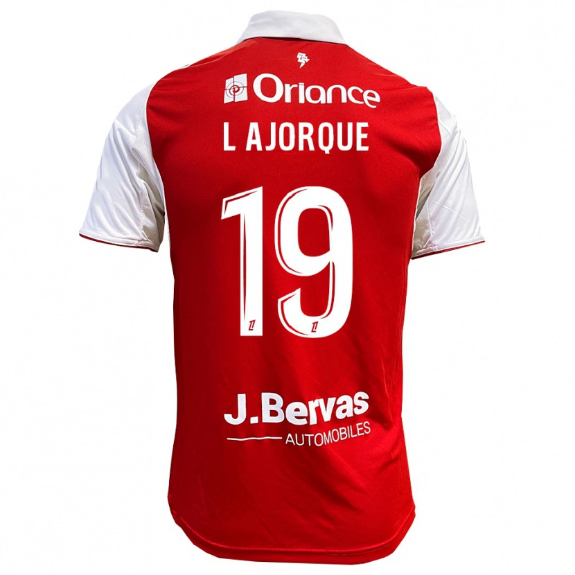 Danxen Mænd Ludovic Ajorque #19 Rød Hvid Hjemmebane Spillertrøjer 2025/26 Trøje T-Shirt