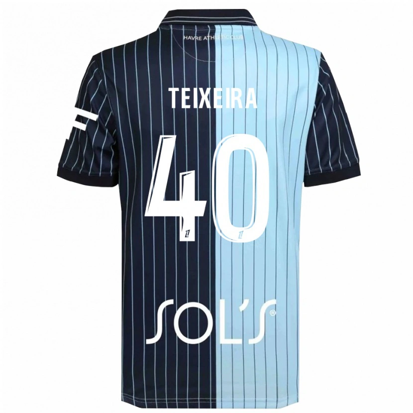 Danxen Mænd Alex Teixeira #40 Navy Himmelblå Hjemmebane Spillertrøjer 2025/26 Trøje T-Shirt