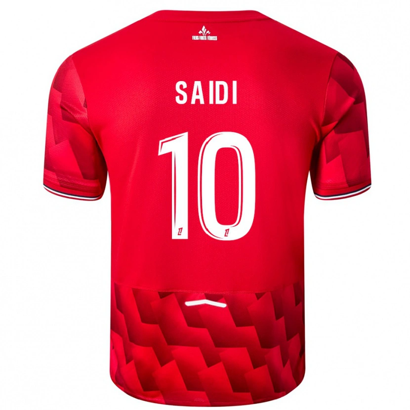 Danxen Mænd Rachel Saidi #10 Rød Hvid Hjemmebane Spillertrøjer 2025/26 Trøje T-Shirt